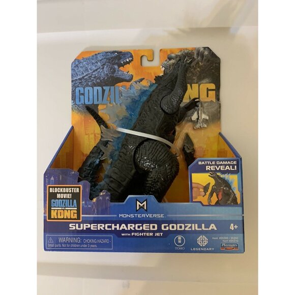 PLAYMATES MonsterVerse GODZILLA VS KONG SUPERCHARGED GODZILLA 6" ACTION FIGURE - Picture 3 of 9